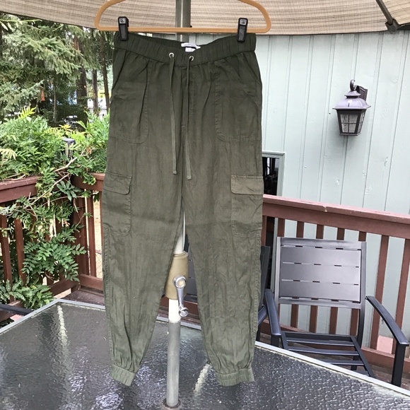 Nicole Miller Linen Joggers - Picture 1 of 7